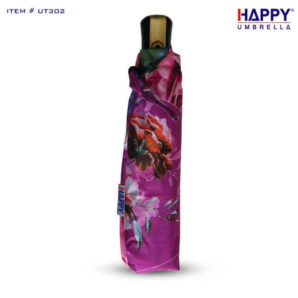 Customized printed 3 Section auto open auto close umbrella folded